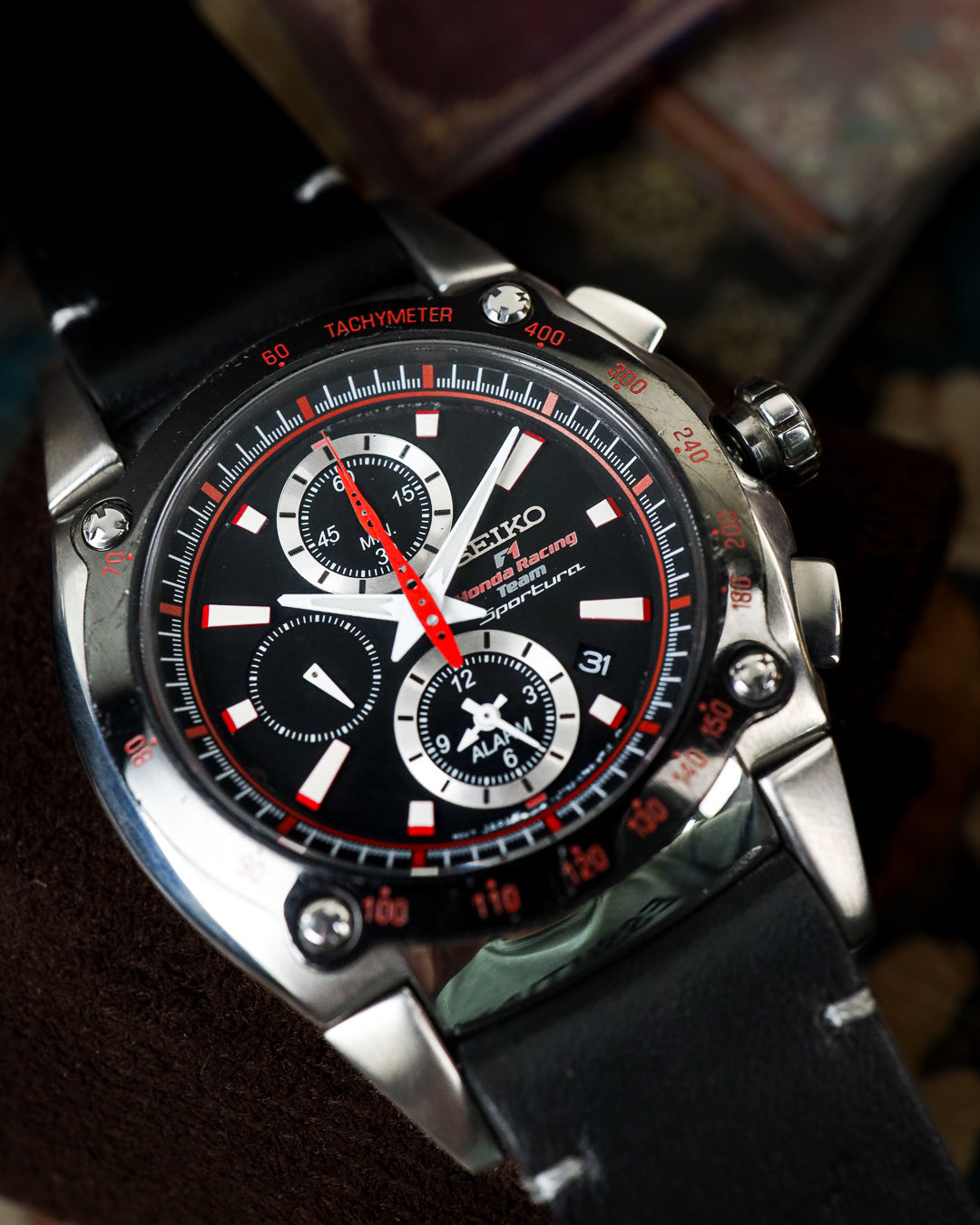 Seiko - Sportura F1 Honda Racing Team Alarm Chronograph - 7T62-0GR0