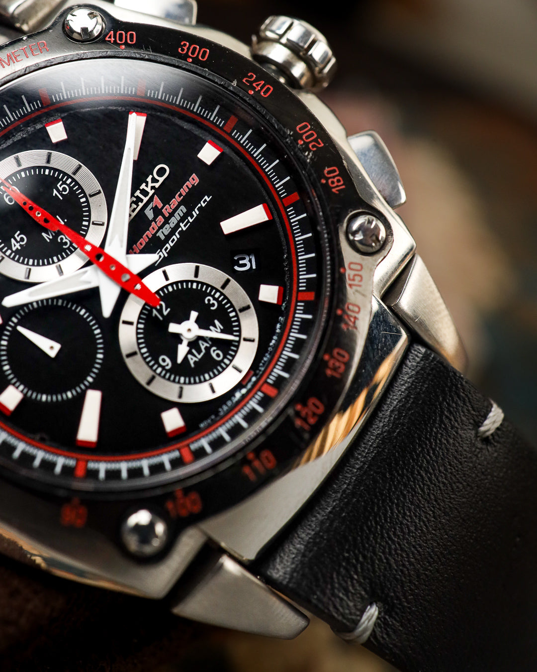Seiko - Sportura F1 Honda Racing Team Alarm Chronograph - 7T62-0GR0