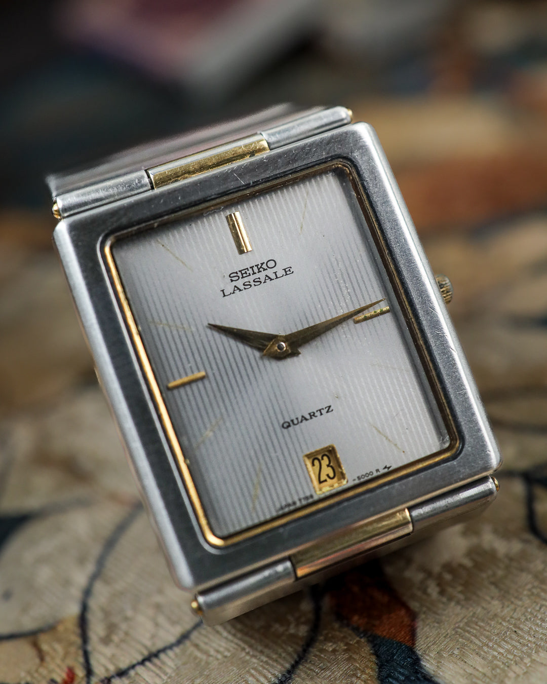 Seiko - Lassale Ultra-Slim Two-Tone Tank - 7759-5009