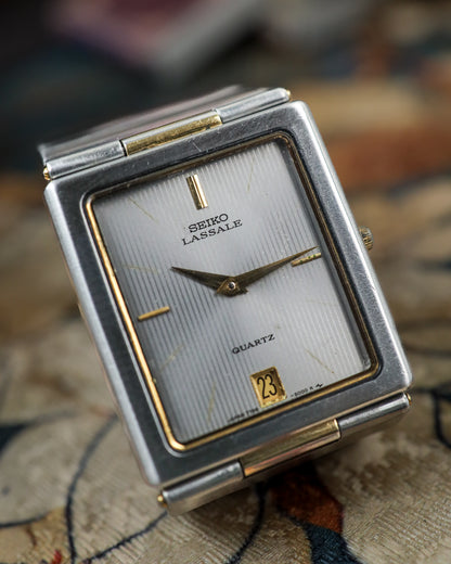 Seiko - Lassale Ultra-Slim Two-Tone Tank - 7759-5009