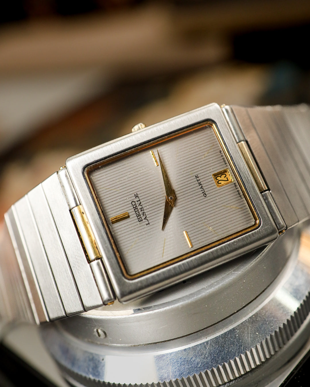 Seiko - Lassale Ultra-Slim Two-Tone Tank - 7759-5009