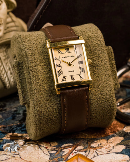 Lancel Paris - Tank Style Quartz - Roman Dial