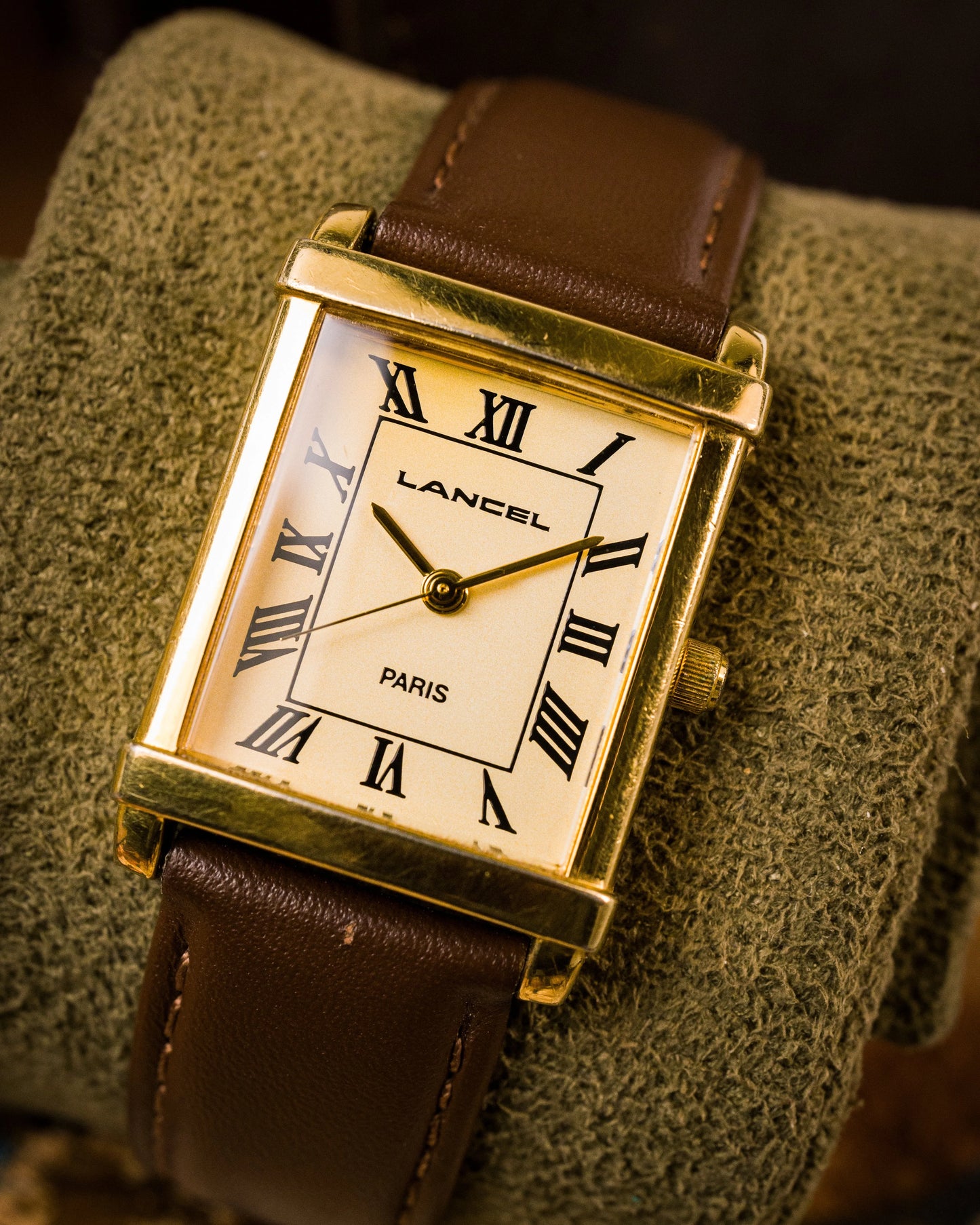Lancel Paris - Tank Style Quartz - Roman Dial