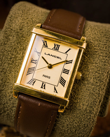 Lancel Paris - Tank Style Quartz - Roman Dial