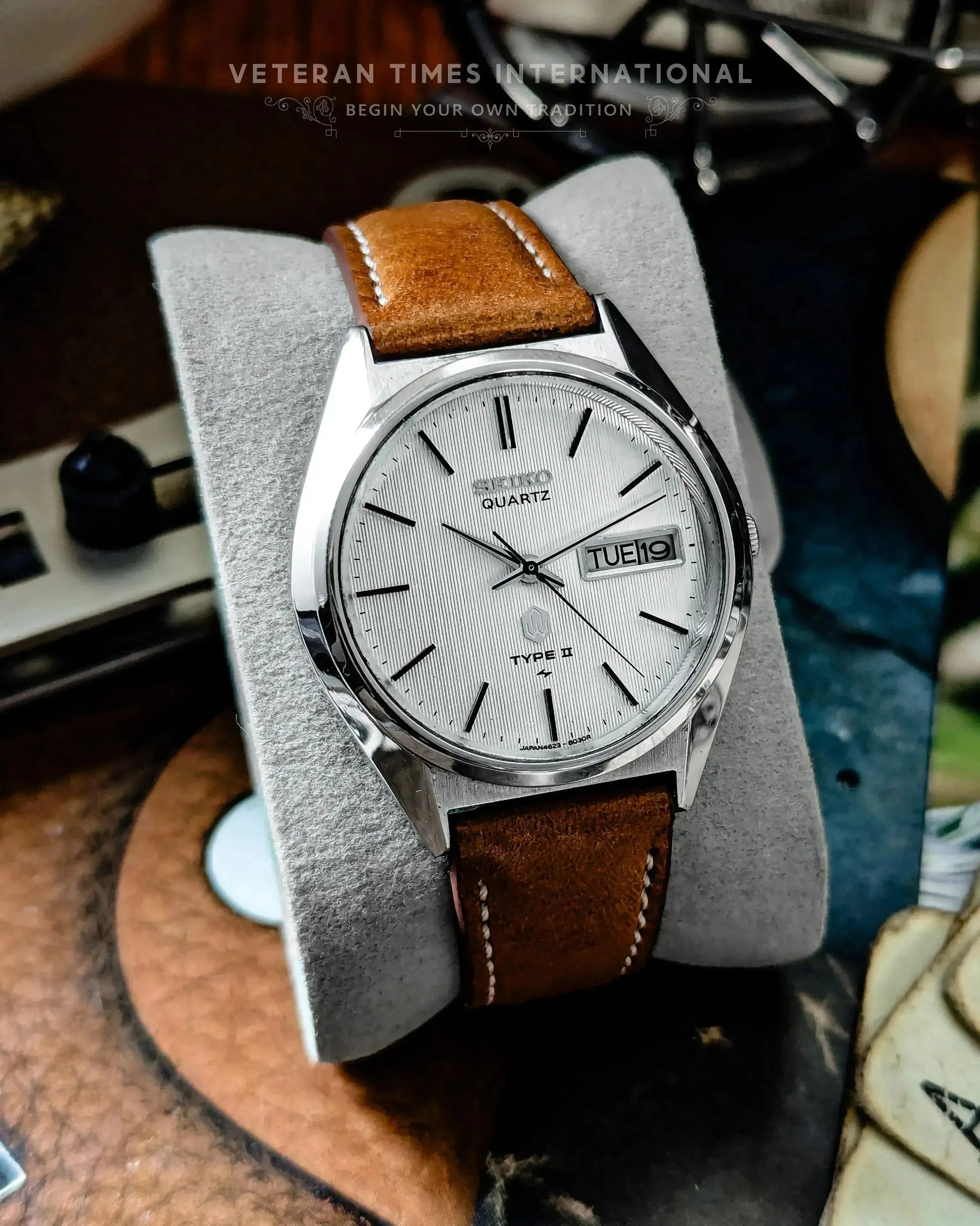 Grand Seiko Seiko Snkl41 Leather Seiko Quartz Type II 4623-8020