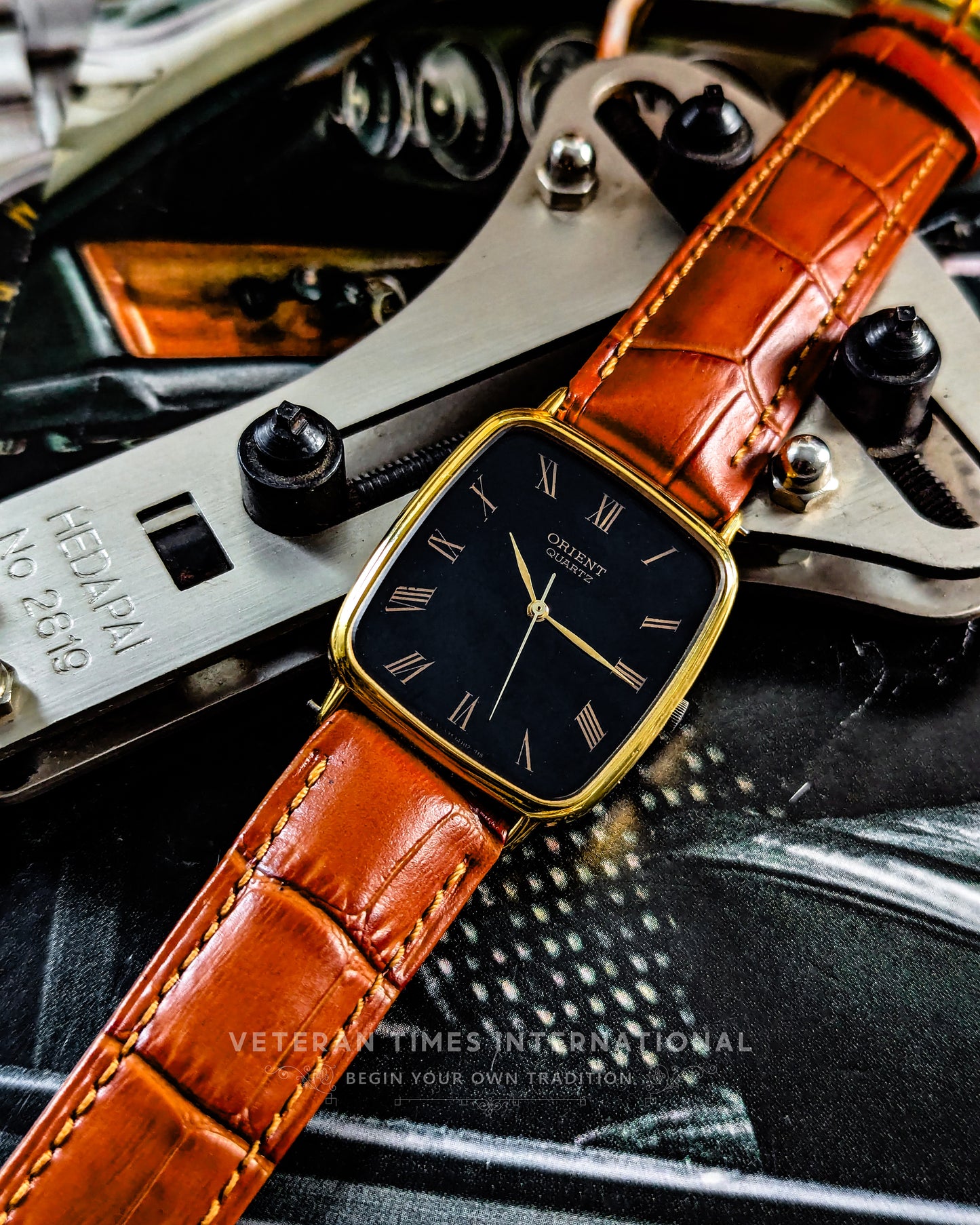 Orient Tank Golden Roman Numerals