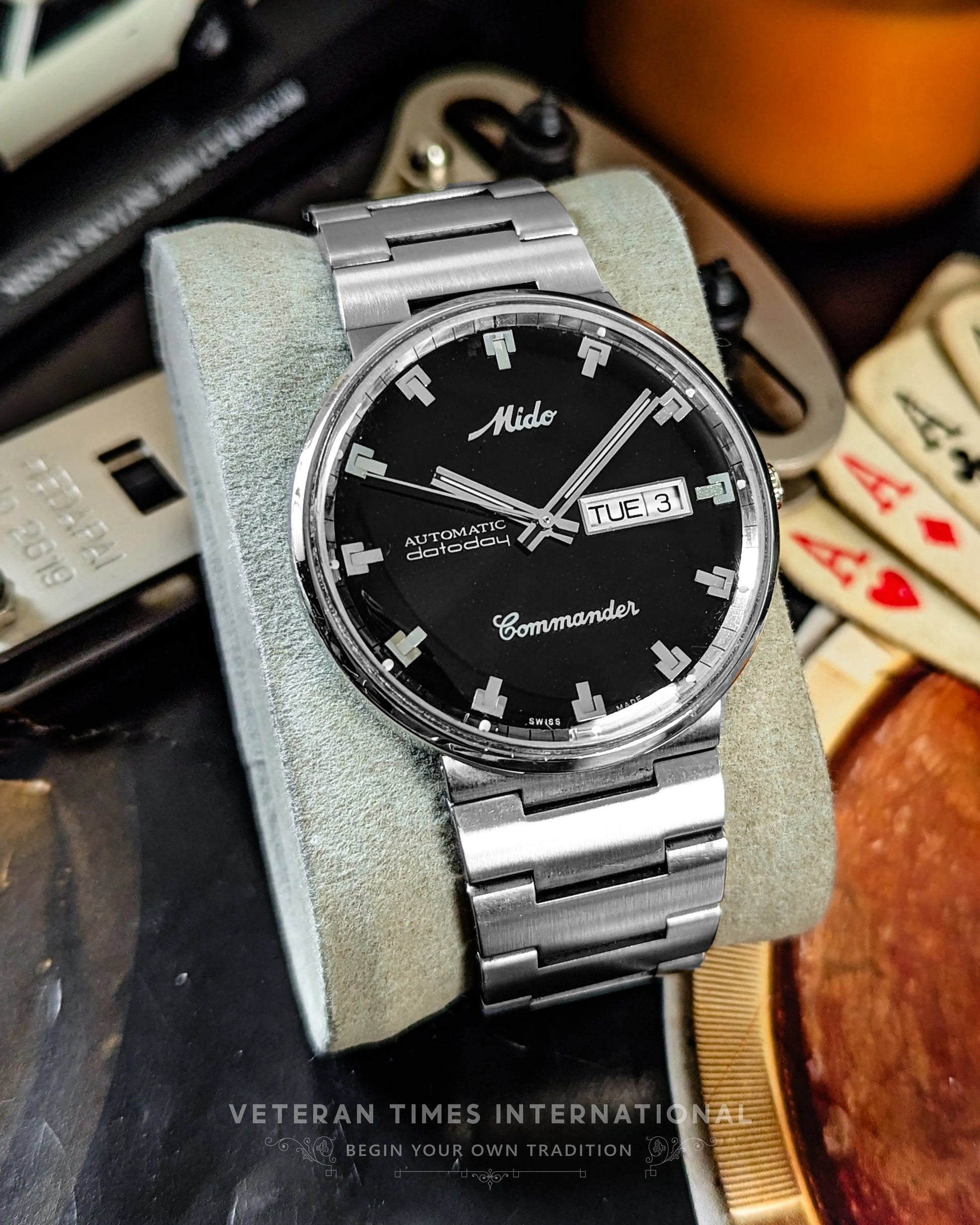 Jam Tangan Reloj Mido Commander Datoday VINTAGE MIDO COMMANDER