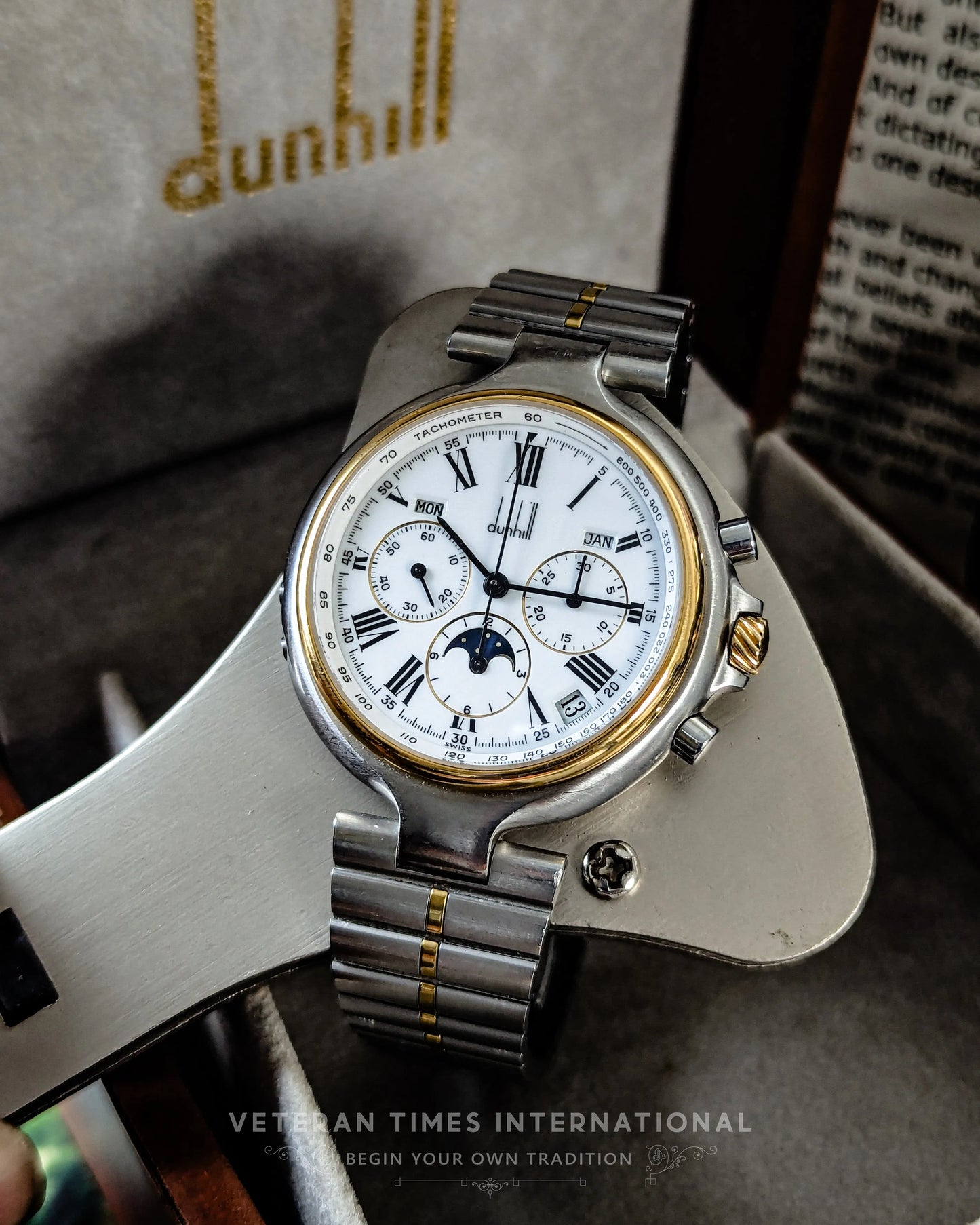 Dunhill Millennium Zenith El Primero Triple Calendar Moon Phase - Veteran Times Int