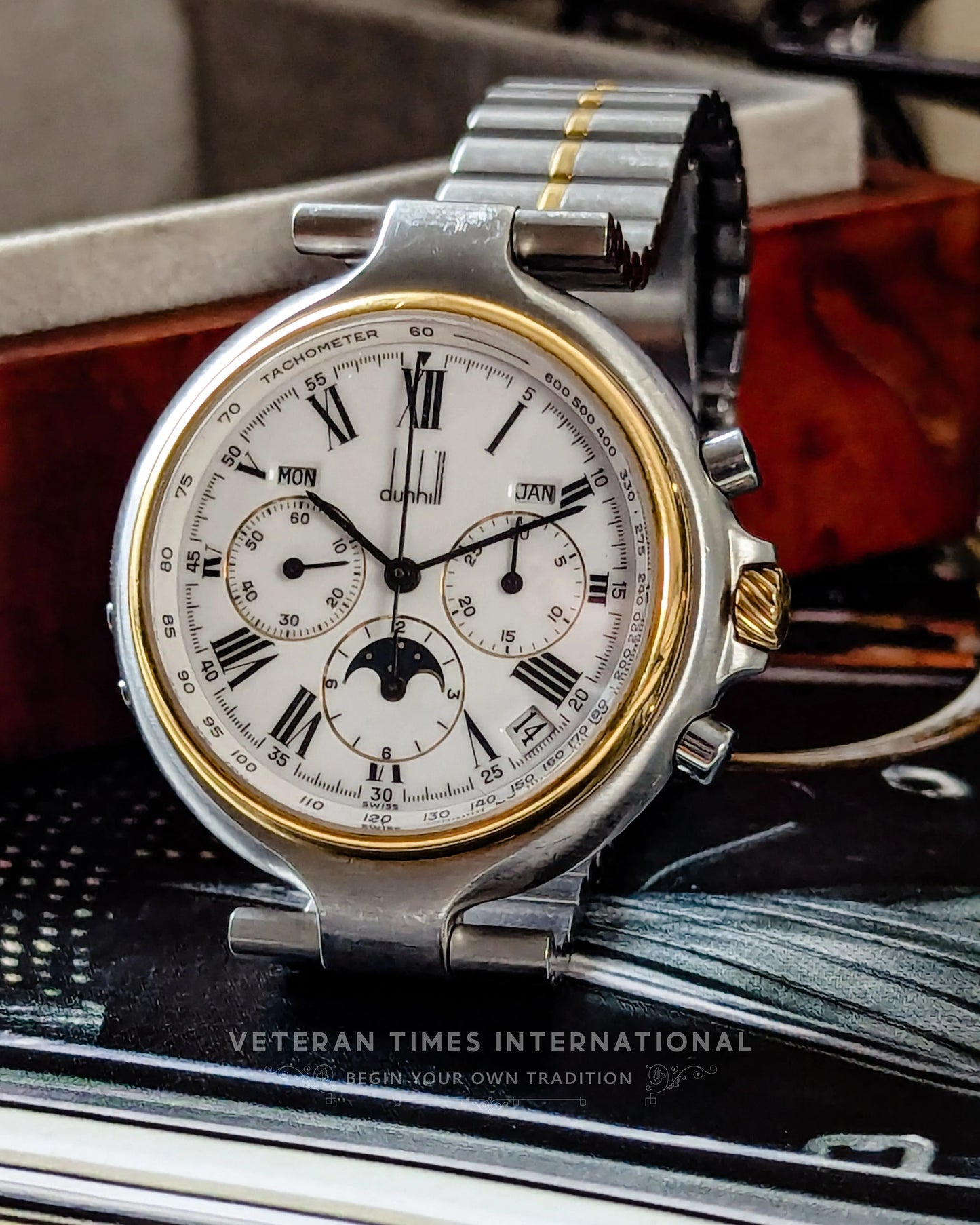 Dunhill Millennium Zenith El Primero Triple Calendar Moon Phase - Veteran Times Int