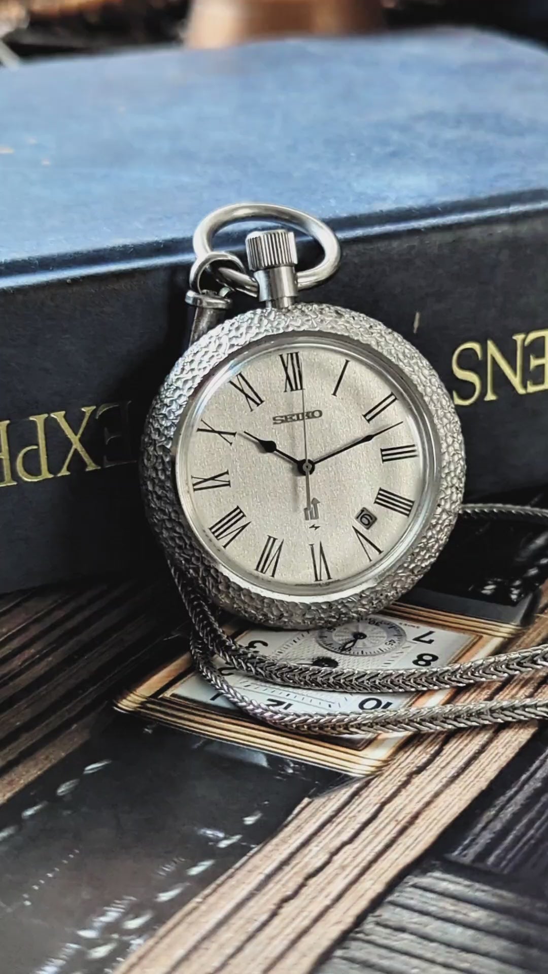 Seiko Elnix Silver Hammered Pocket Watch - 0702 - 3010 – Veteran
