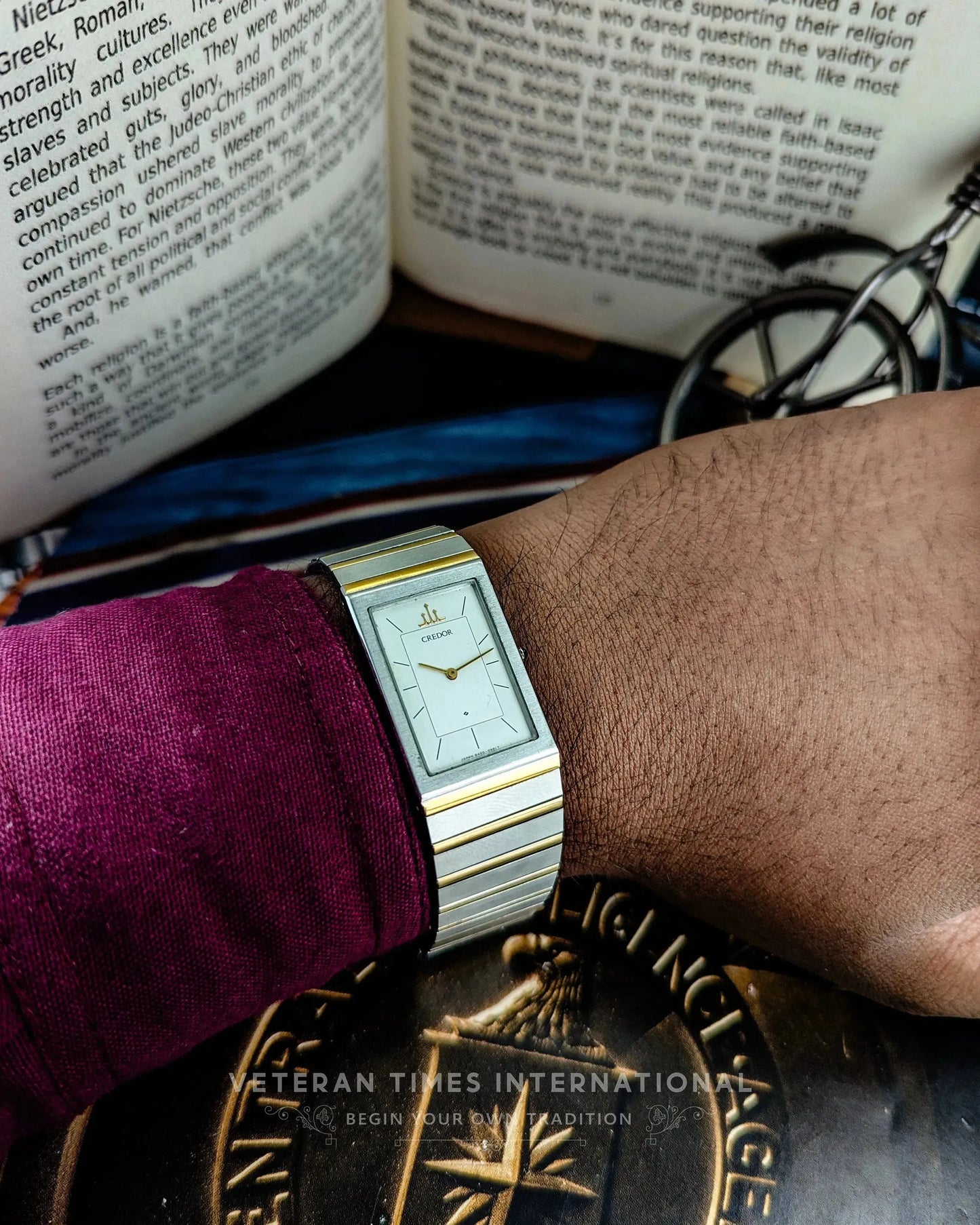 Seiko Credor 8420-6400 Tank - Veteran Times Int