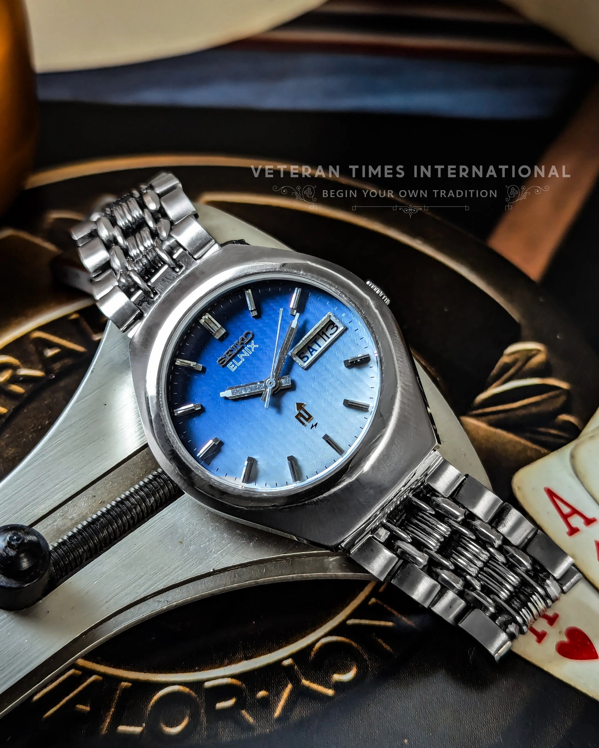 Seiko Elnix Blue Dial - Veteran Times Int