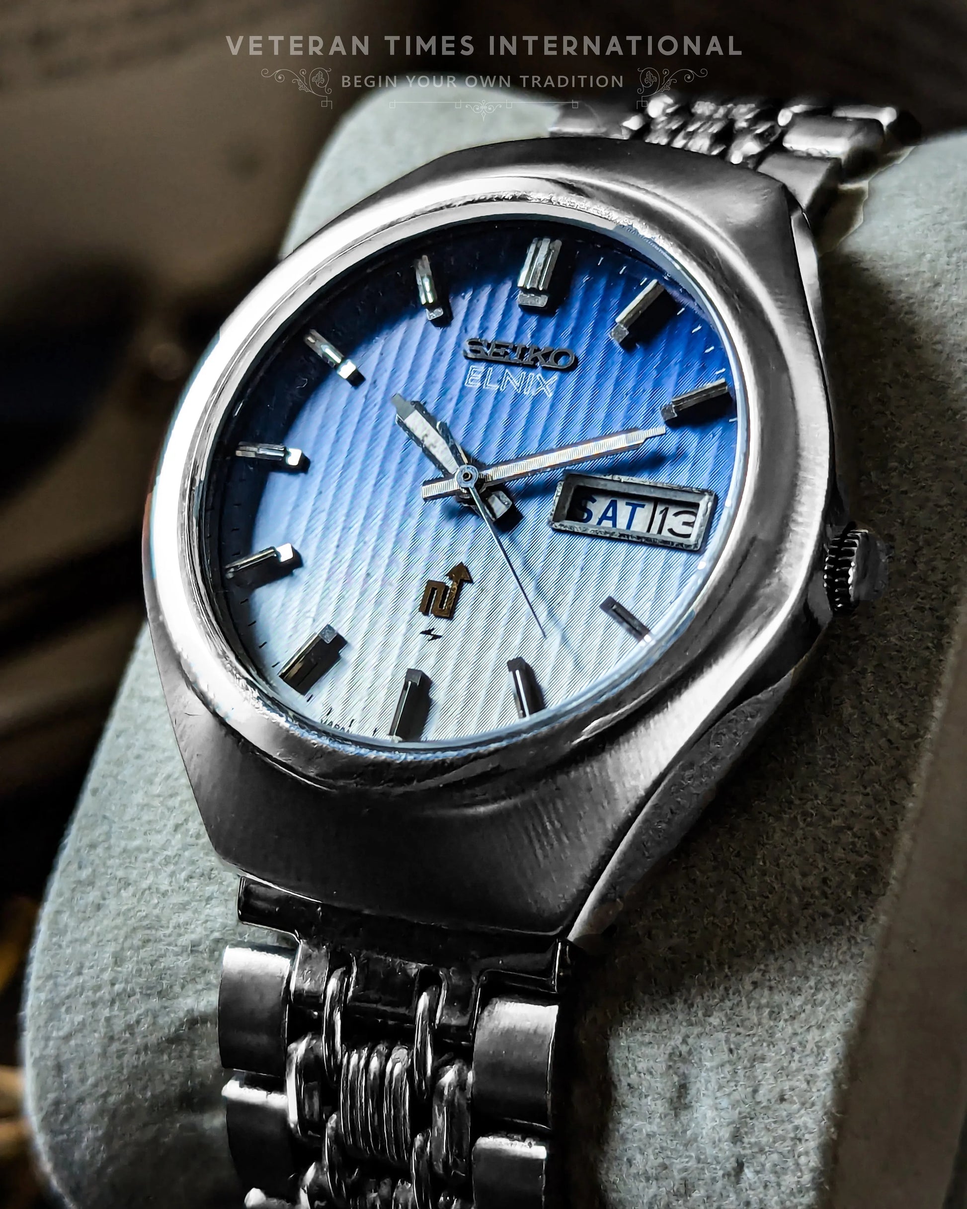 Seiko Elnix Blue Dial - Veteran Times Int