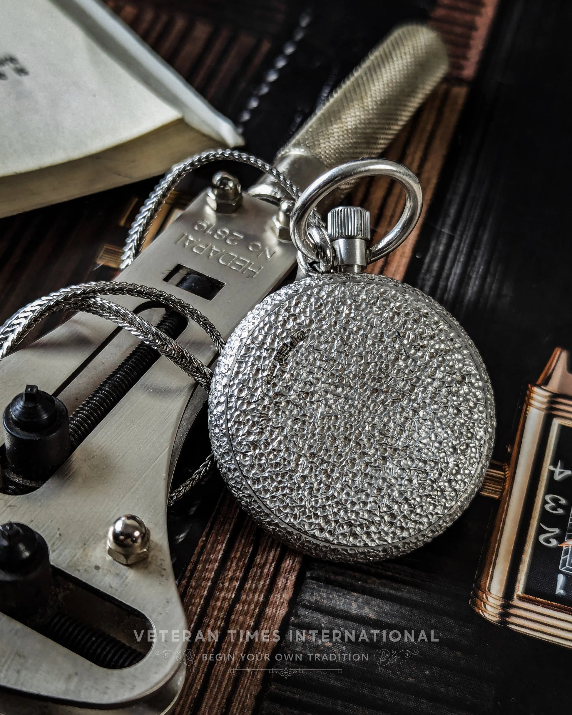 Seiko Elnix Silver Hammered Pocket Watch - Veteran Times Int