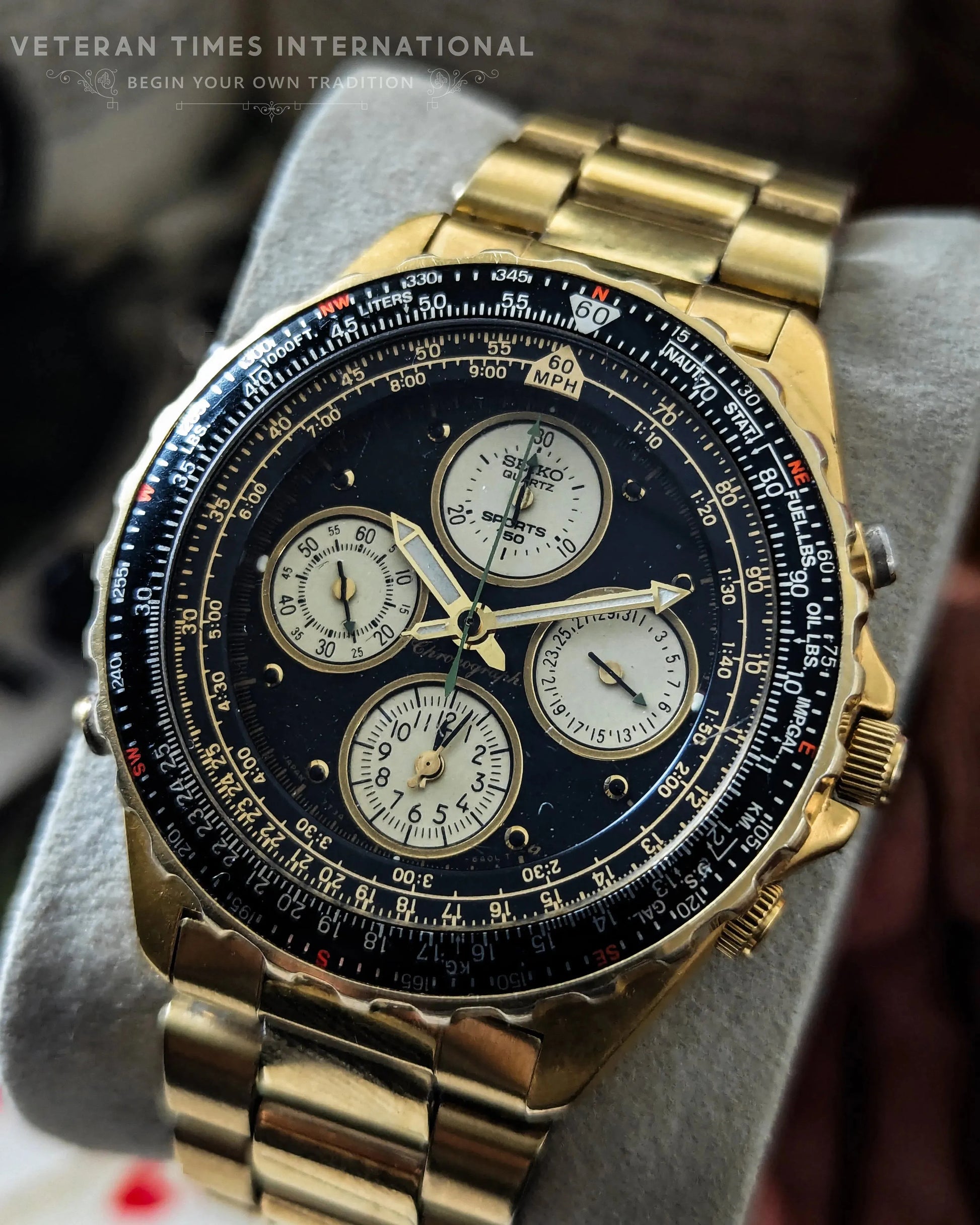 Quartz Seiko Flightmaster (sold Out) Huge QUARTZ VINTAGE FLIGHT