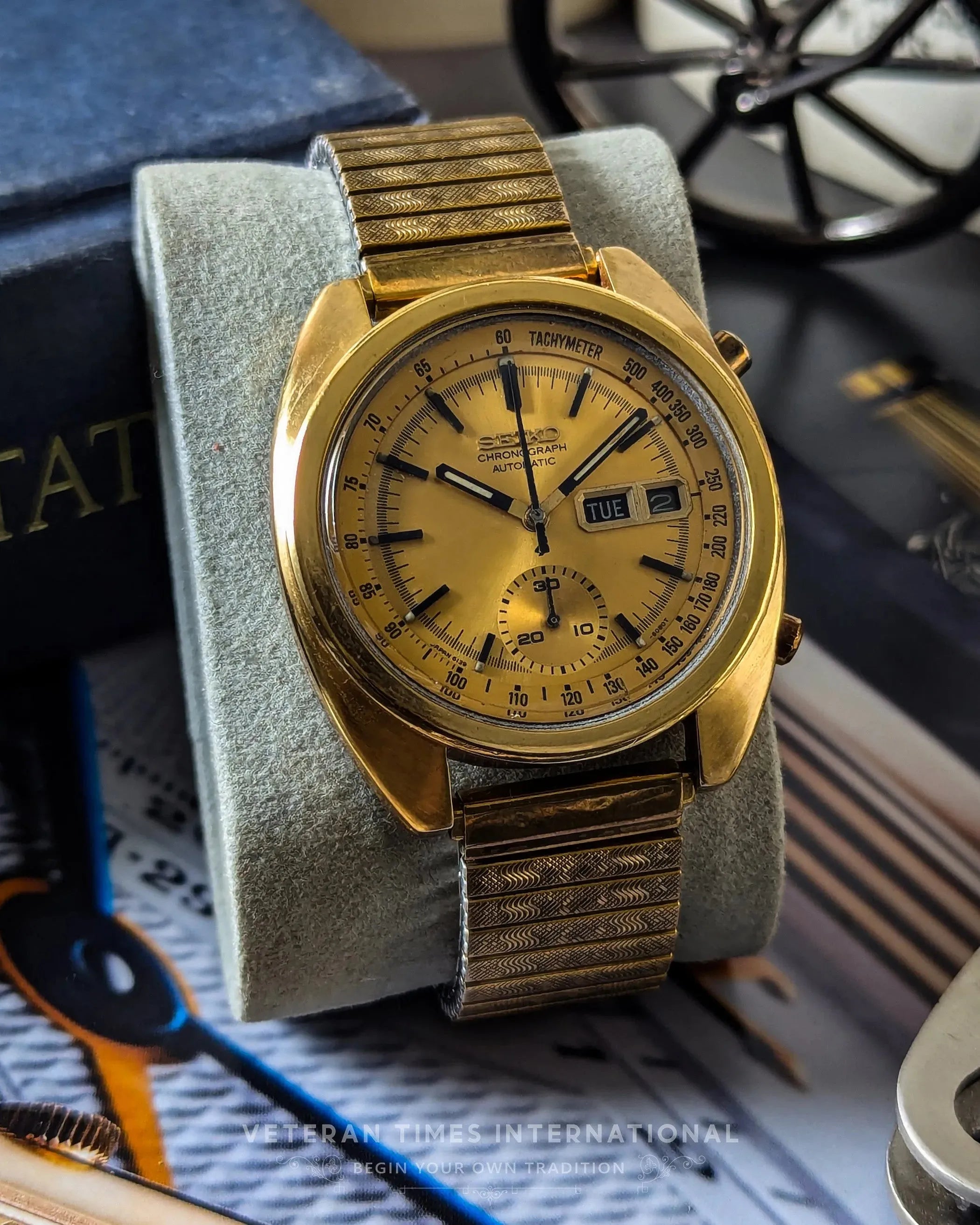 Seiko Gold Chrono Veteran Times Int