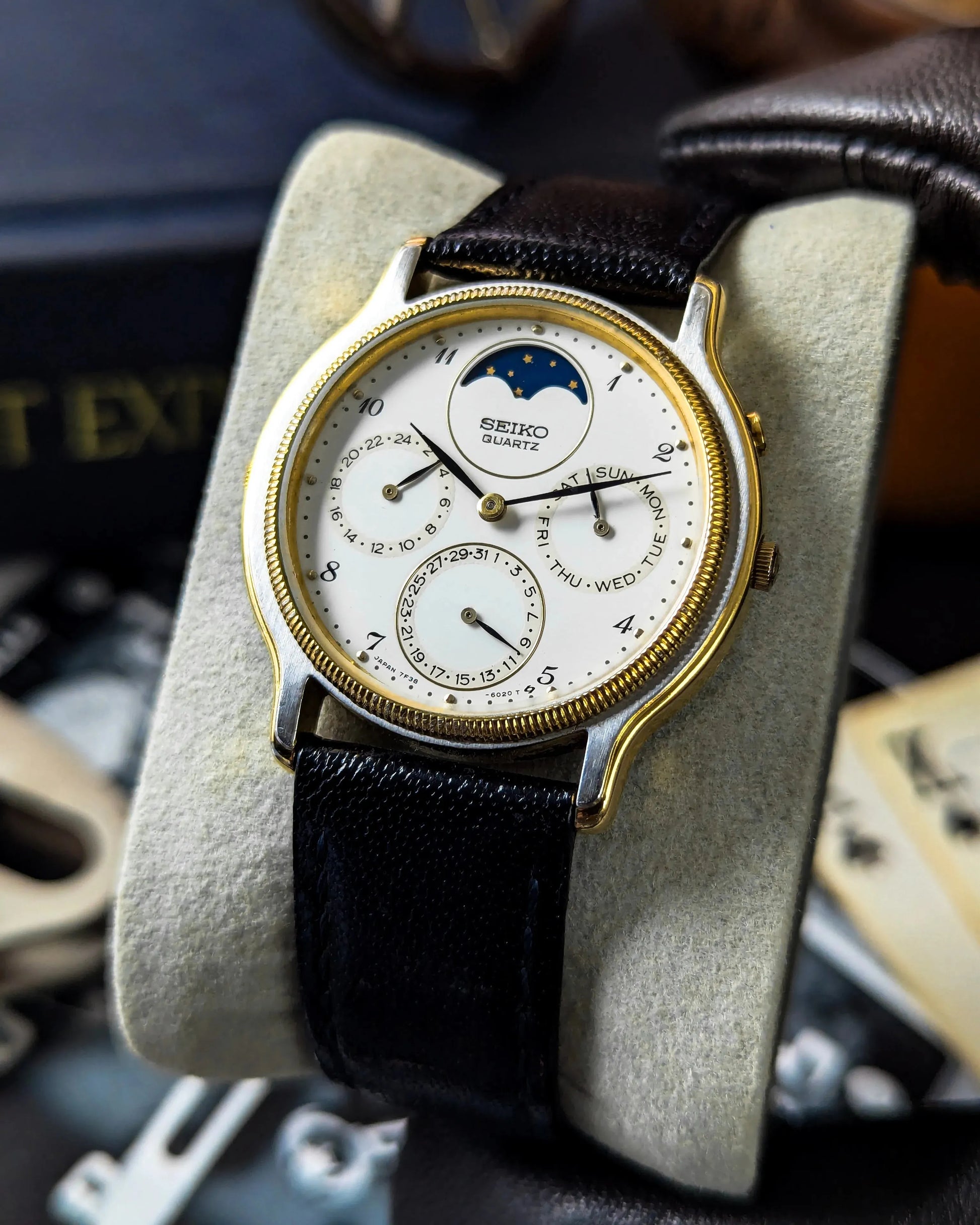 Seiko Quartz Moon Phase Veteran Times Int