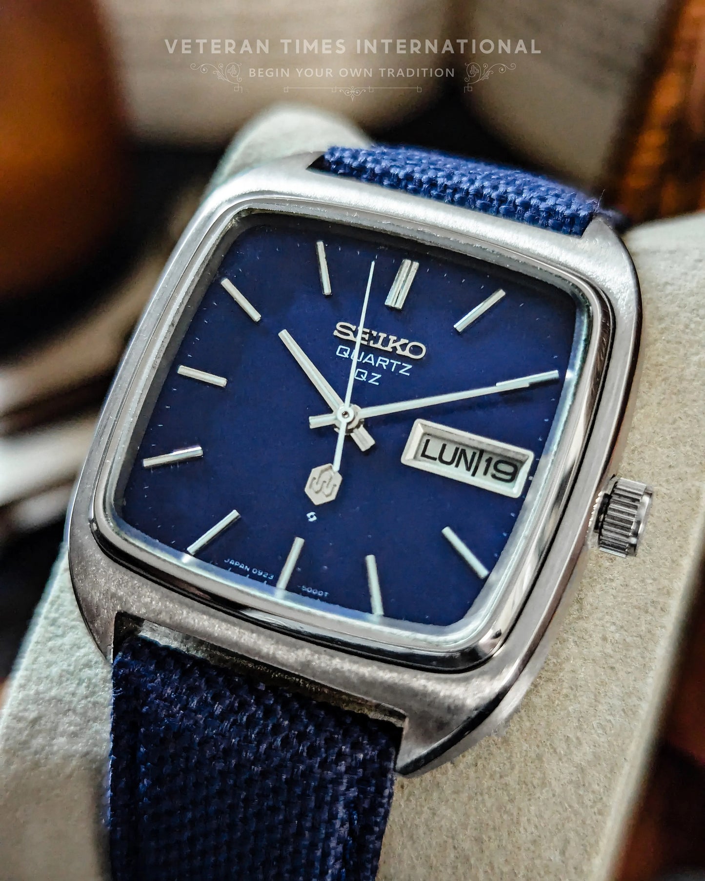 Seiko Quartz QZ Square Cushion - Veteran Times Int