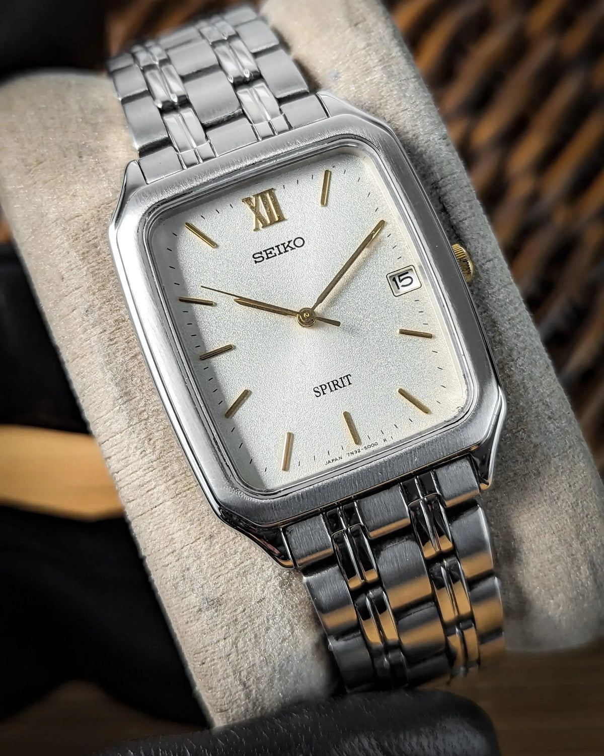 SEIKO SPIRIT 7N32-5000 稼働品 純正ブレス メンズ腕時計